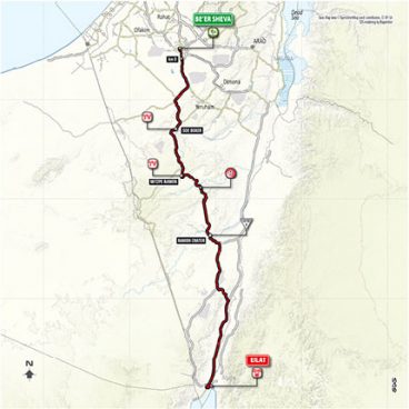 Stage 3: Beer Sheva - Eilat – Map